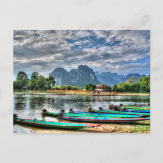 Postal Laos, Vang Vieng, Nam Song River