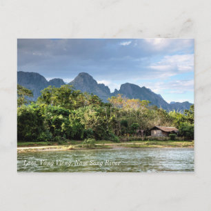 Postal Laos, Vang Vieng, Nam Song River