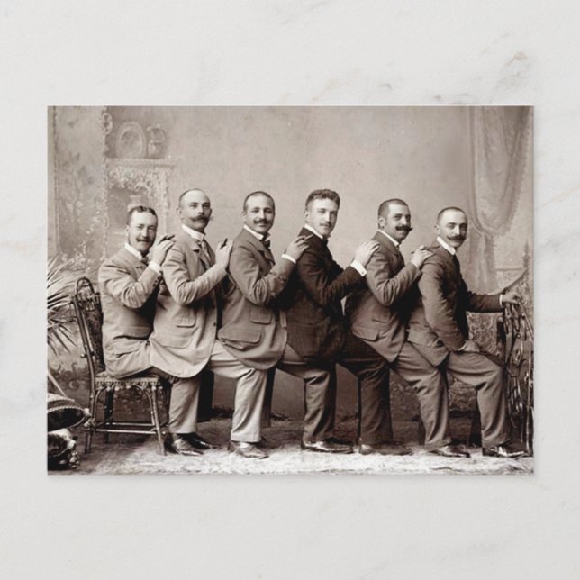 Postal Lap Dancing Victorian Gents (Anverso)