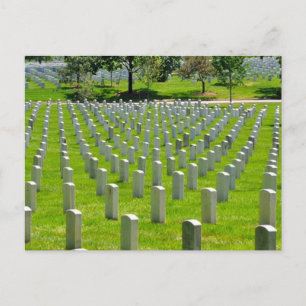 Postal Lápidas del Cementerio Nacional de Arlington Washi