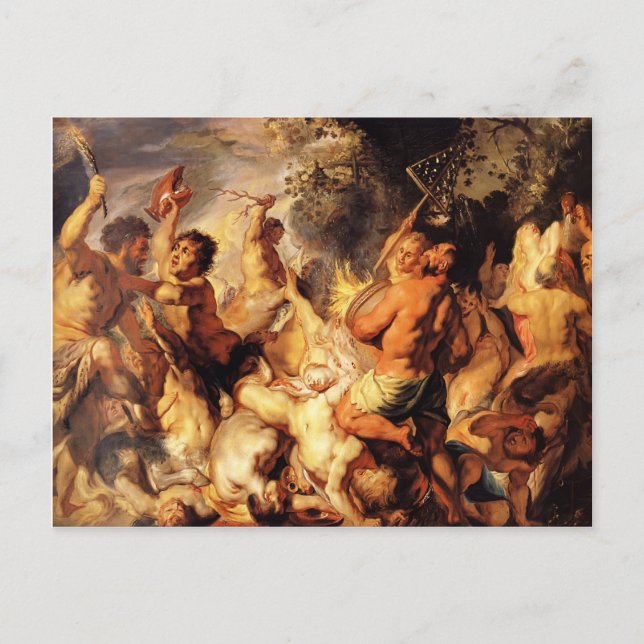 Postal Lapiths and the Centaurs, de Jacob Jordaens (Anverso)