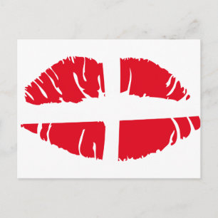 Postal lápiz de labios de marca danmark danish