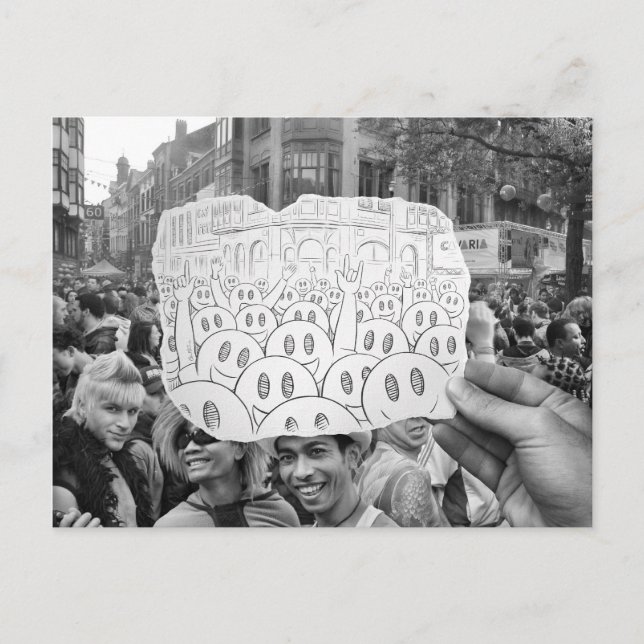 Postal Lápiz Vs Cámara - (Anverso)