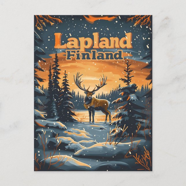 Postal Lapland Finlandia (Anverso)