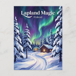 Postal Laponia Finlandia