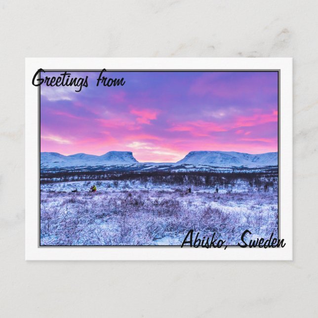 Postal Lapporten la puerta de enlace a Lappland (Anverso)