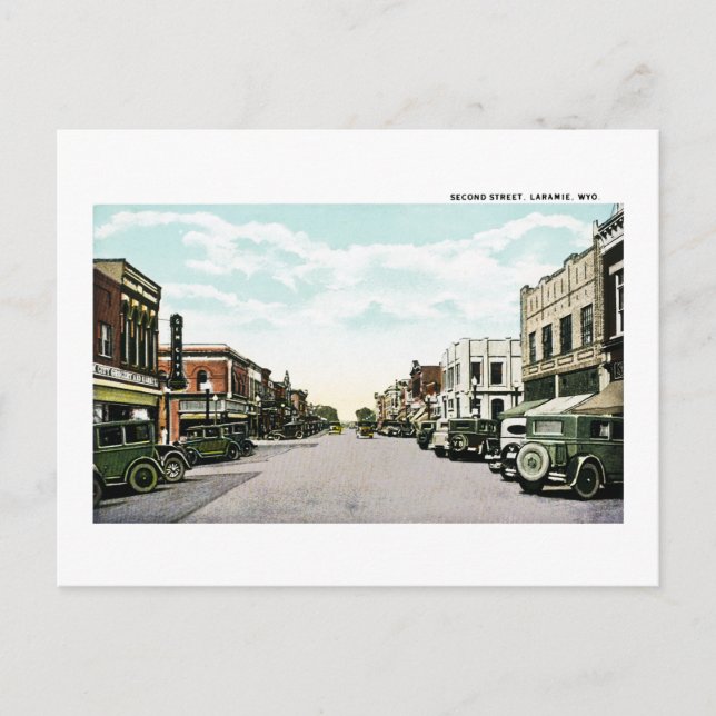 Postal Laramie, Wyoming (Anverso)
