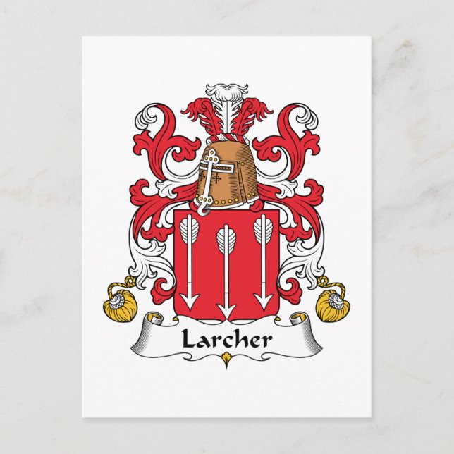 Postal Larcher Family Crest (Anverso)