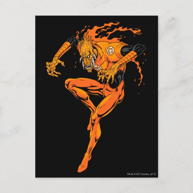 Postal Larfleeze - Agente Naranja 1 (Anverso)