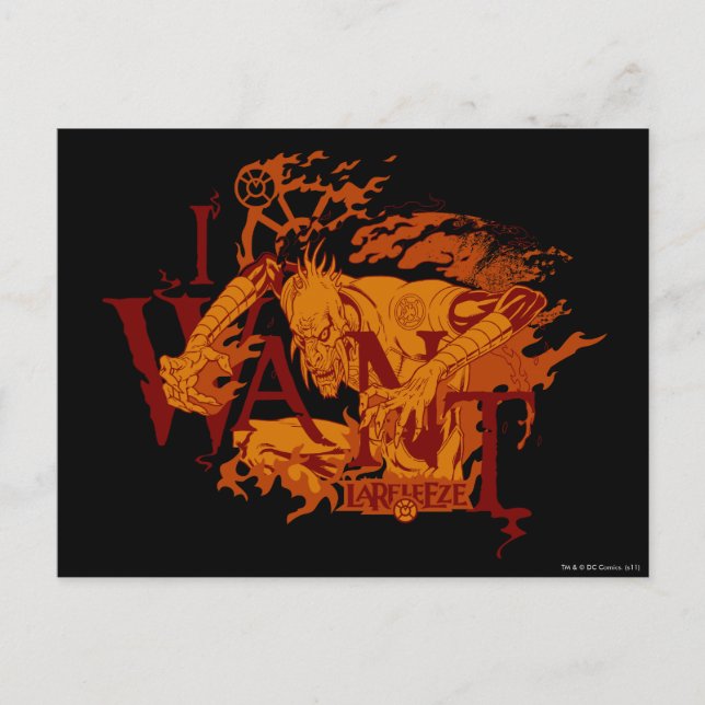 Postal Larfleeze - Agente Naranja 12 (Anverso)