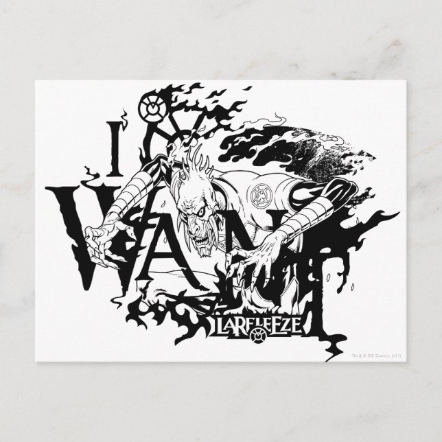 Postal Larfleeze - Agente Naranja 13 (Anverso)