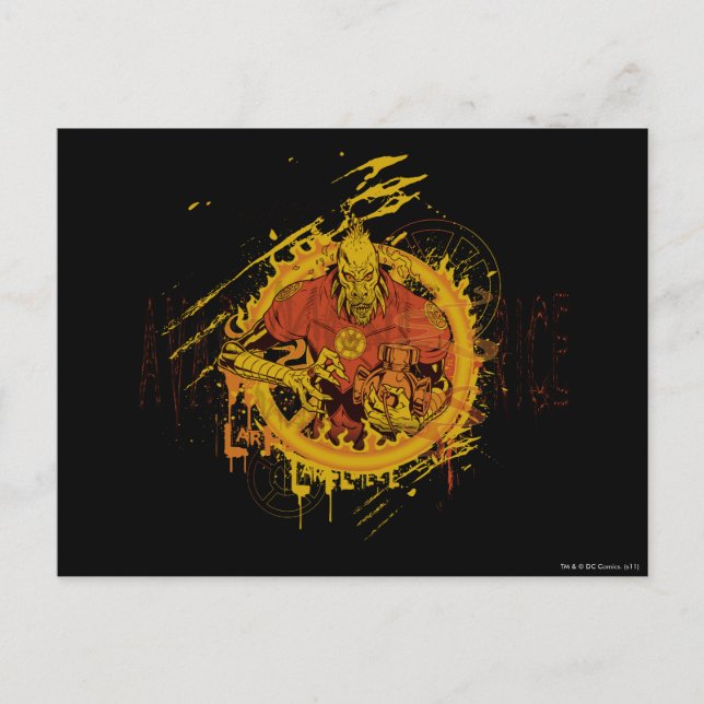 Postal Larfleeze - Agente Naranja 14 (Anverso)