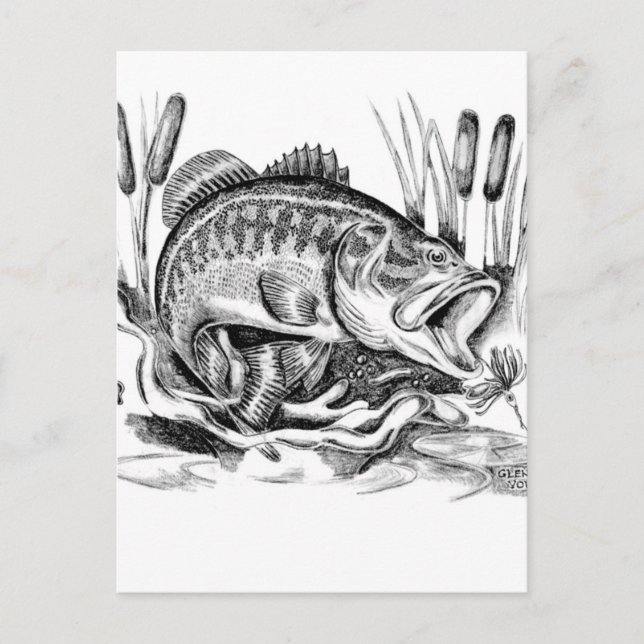 Postal Largemouth Bass (Anverso)