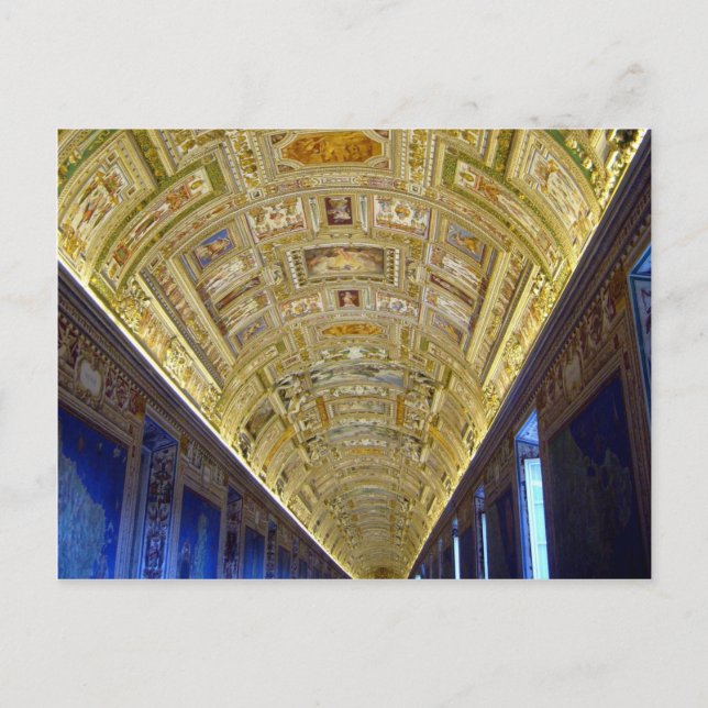 Postal largo techo vaticano (Anverso)