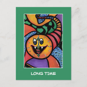 Postal Largo tiempo - Piezas de tiempo