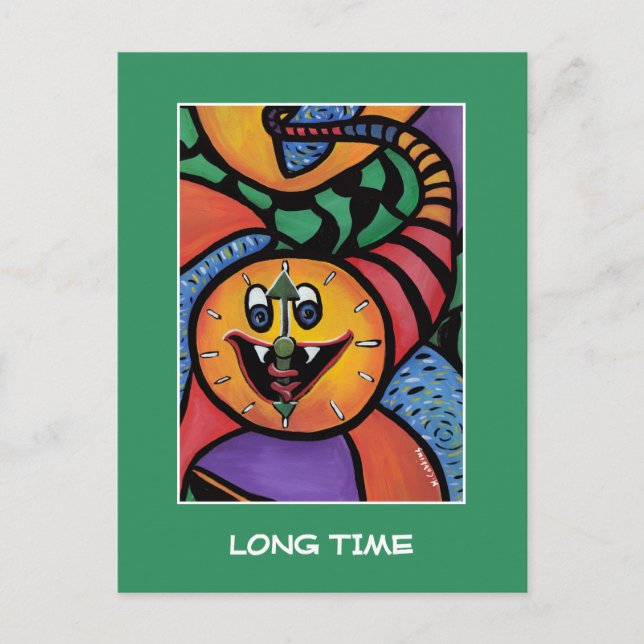 Postal Largo tiempo - Piezas de tiempo (Anverso)
