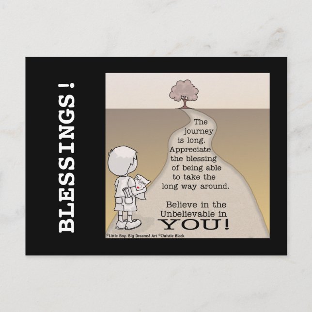 Postal Largo viaje (Anverso)