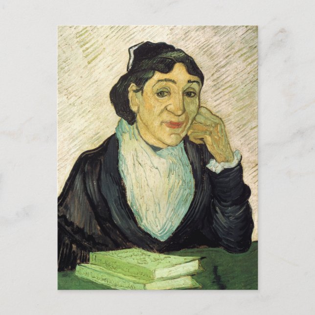 Postal L'Arlesienne (Madame Ginoux) de Vincent van Gogh (Anverso)