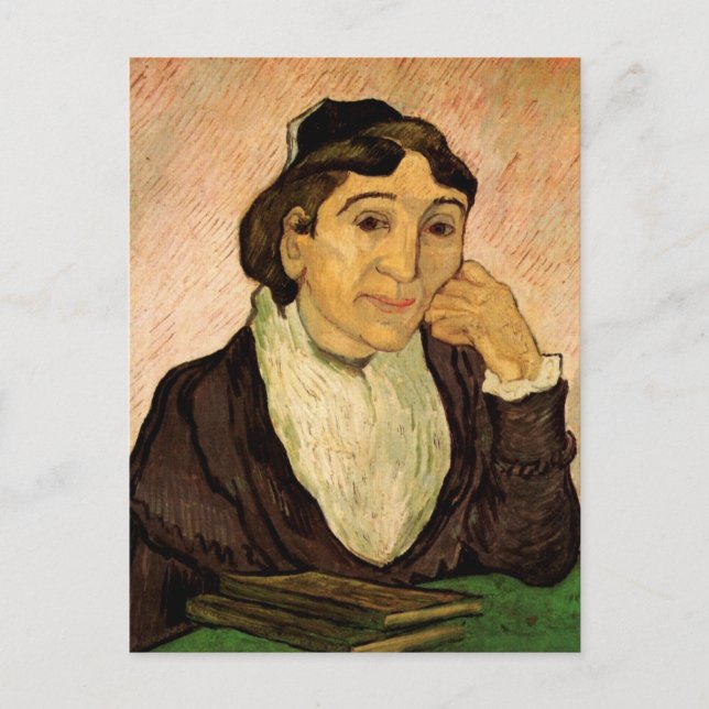 Postal L'Arlesienne (Madame Ginoux) de Vincent van Gogh (Anverso)