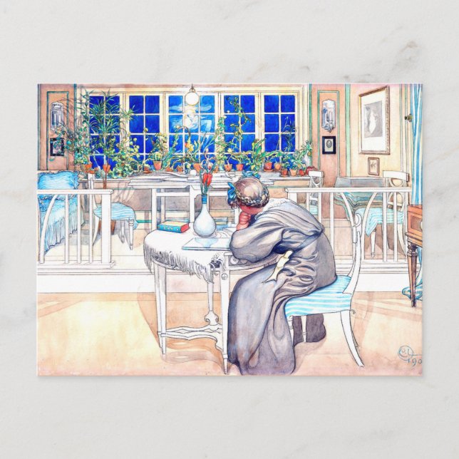 Postal Larsson - En vísperas del viaje a Inglaterra (Anverso)