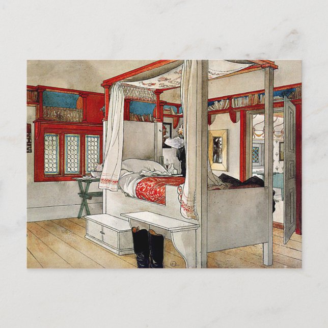 Postal Larsson - Habitación de papi (Anverso)