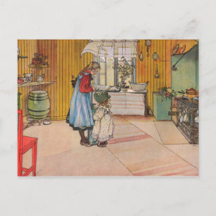 Postal Larsson: La cocina, el arte