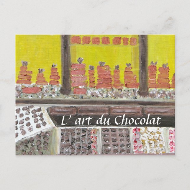 Postal L'art du Chocolat (Anverso)