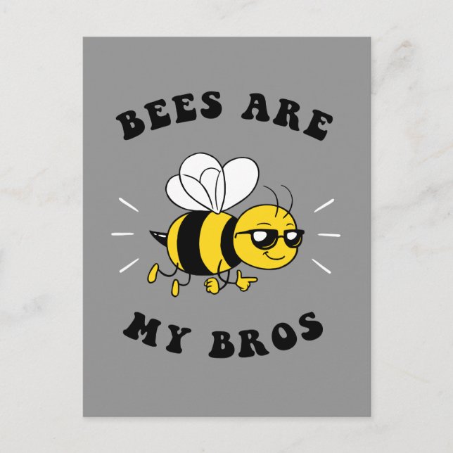 Postal Las abejas son mis hermanos (Anverso)