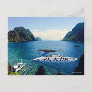 Postal Las aguas prístinas de Palawan