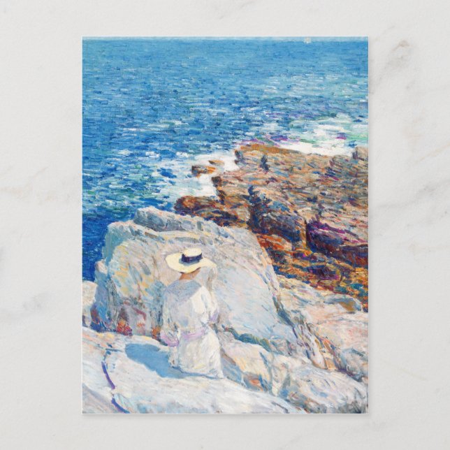 Postal Las aristas del sur, auspiciadas por Childe Hassam (Anverso)