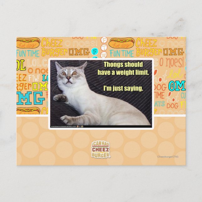 Postal Las armas deberían tener un límite de peso. (Anverso)