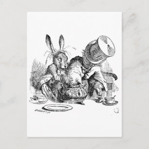 Postal Las aventuras de Alicia en el país de las maravill