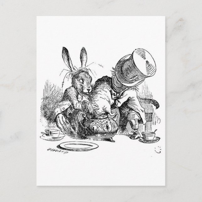 Postal Las aventuras de Alicia en el país de las maravill (Anverso)