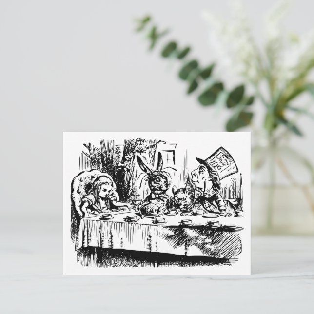 Postal Las aventuras de Alicia en el país de las maravill (Anverso de pie)