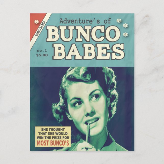 Postal Las aventuras de Bunco Babes (Anverso)