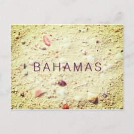 Postal Las Bahamas de la arena texturizada