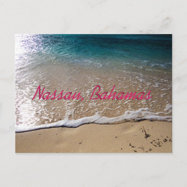 Postal Las Bahamas viajan para ella (Anverso)