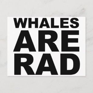 Postal LAS BALLENAS SON EL Gorra Camisas RAD Mug Mousepad