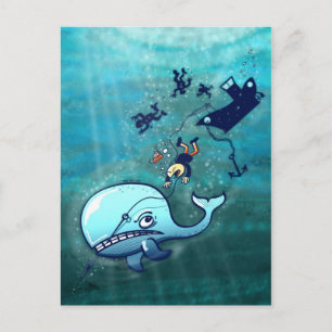 Postal ¡Las ballenas son Furiosas!