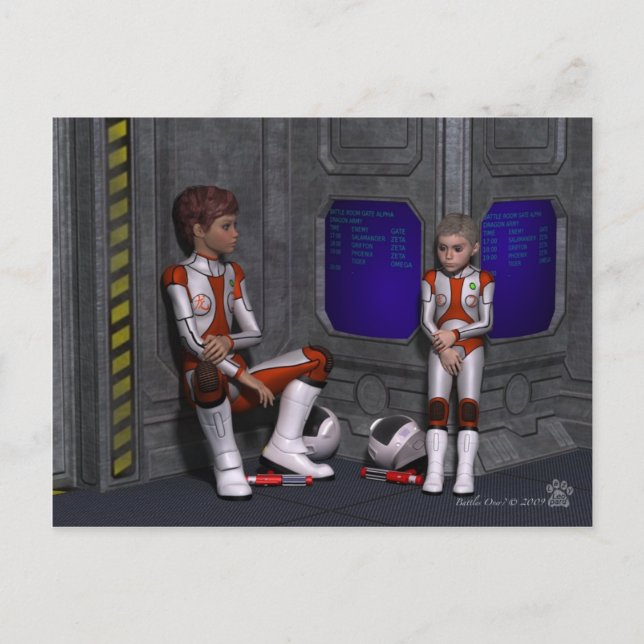 Postal ¿Las Batallas Terminadas? (Anverso)