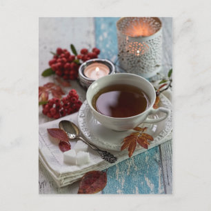 Postal Las bayas rojas autóctonas estacionales siguen con