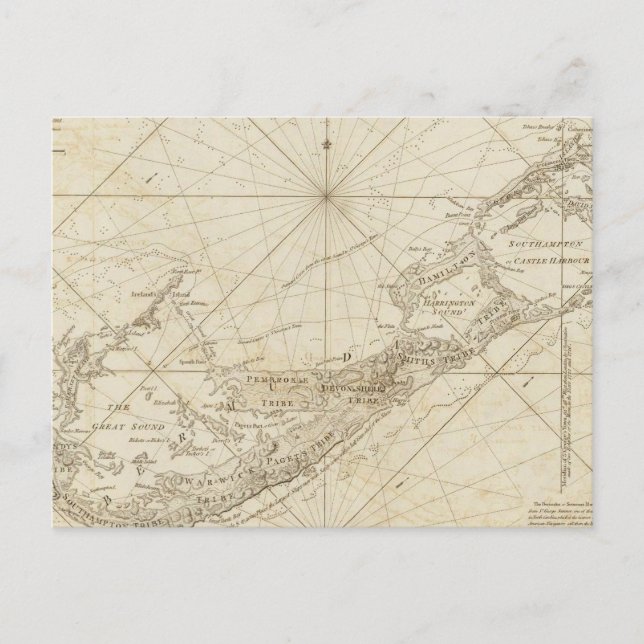 Postal Las Bermudas o las islas de verano (Anverso)