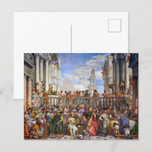Postal Las bodas de Caná Paolo Veronese