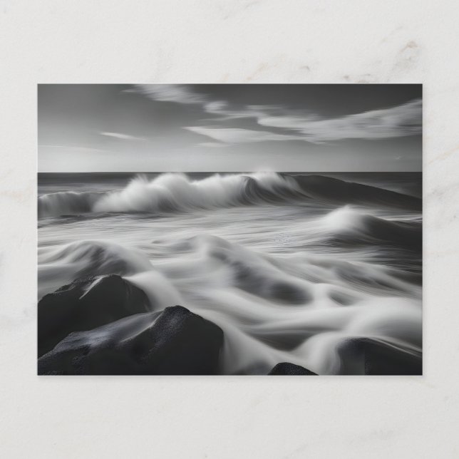 Postal Las bonitas olas del mar (Anverso)