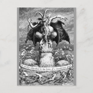 Postal Las brujas y el diablo