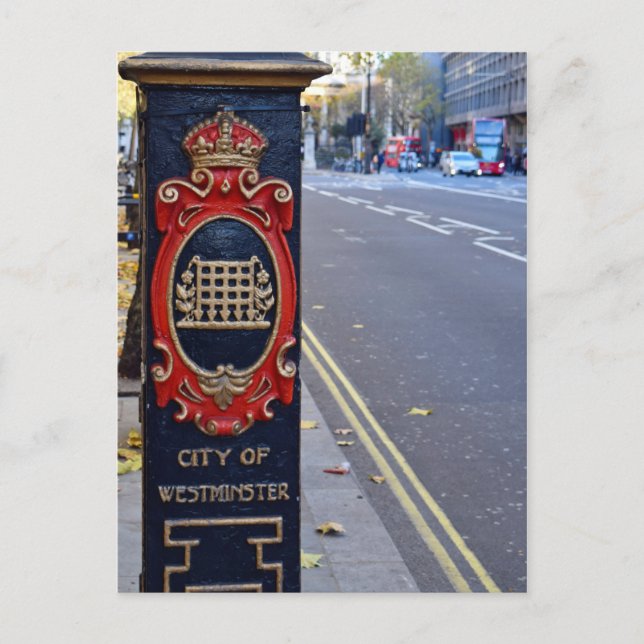 Postal Las calles de Westminster - Londres (Anverso)