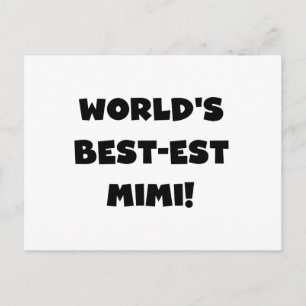 Postal Las camisetas y regalo con el mejor texto negro de