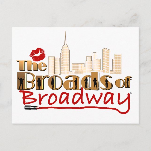 POSTAL LAS CARRETERAS DE BROADWAY (Anverso)