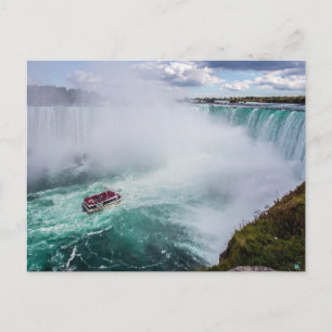 Postal Las cataratas de herradura del Niágara caen en la 