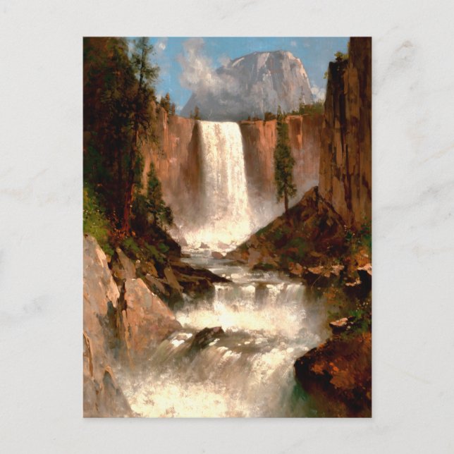 Postal Las cataratas vernales de Thomas Hill, Yosemite (Anverso)